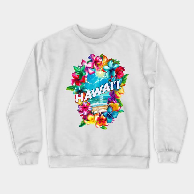 Hawaii Lei Crewneck Sweatshirt by jcombs